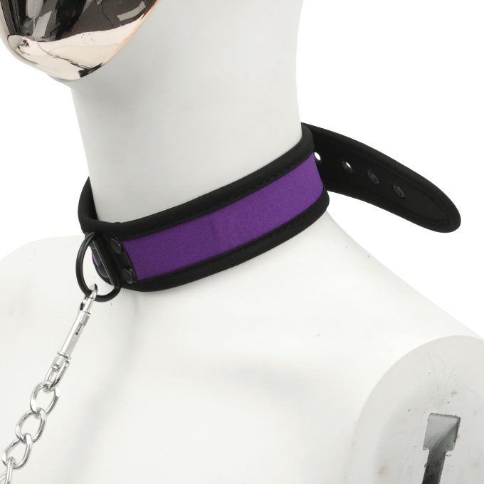 Banoch Lindo Collar Morado Neoprene halsband paars neopreen puppy play 5 scaled scaled