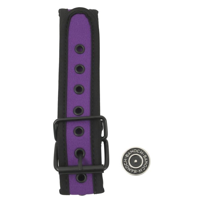 Banoch Lindo Collar Morado Neoprene halsband paars neopreen puppy play 6 scaled scaled
