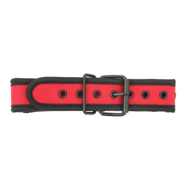 Banoch Lindo Collar Rojo Neoprene halsband rood neopreen puppy play 2 scaled scaled