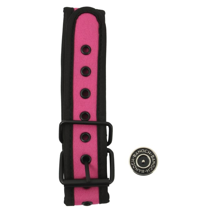 Banoch Lindo Collar Rosa Neoprene halsband roze neopreen puppy play 7 scaled scaled