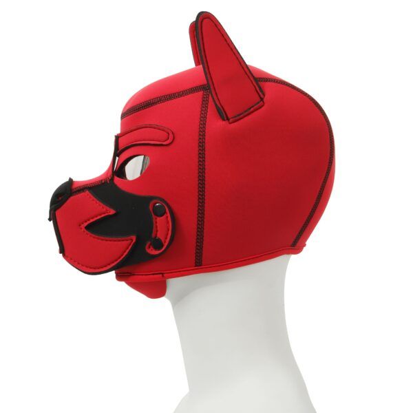 Banoch Lindo Perrito Neoprene honden masker puppy vlam rood 3 scaled scaled