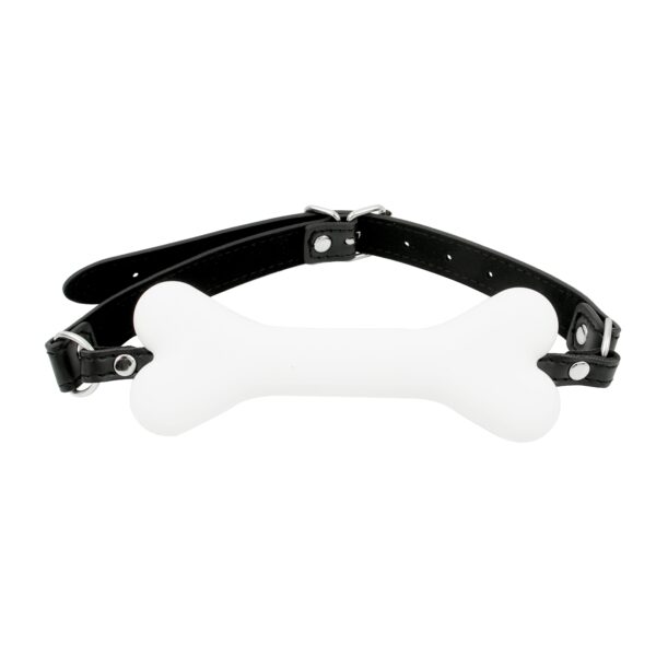 Banoch Mouthgag bone siliconen gag bot honden bot wit puppy play 2 scaled scaled