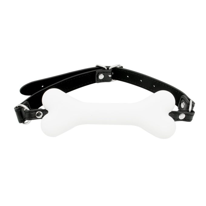 Banoch Mouthgag bone siliconen gag bot honden bot wit puppy play 2 scaled scaled