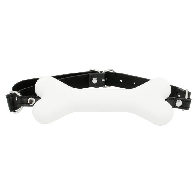 Banoch Mouthgag bone siliconen gag bot honden bot wit puppy play 3 scaled scaled