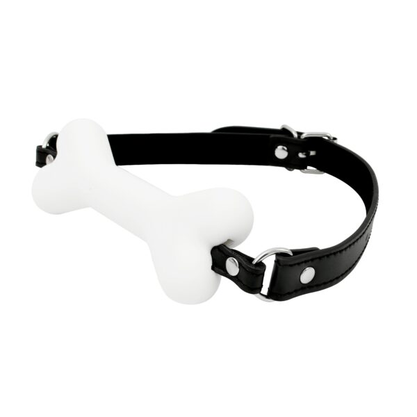 Banoch Mouthgag bone siliconen gag bot honden bot wit puppy play 4 scaled scaled