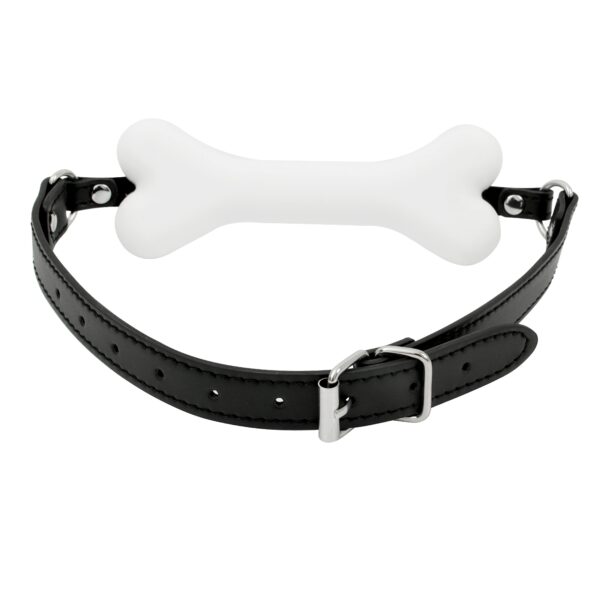 Banoch Mouthgag bone siliconen gag bot honden bot wit puppy play 5 scaled scaled