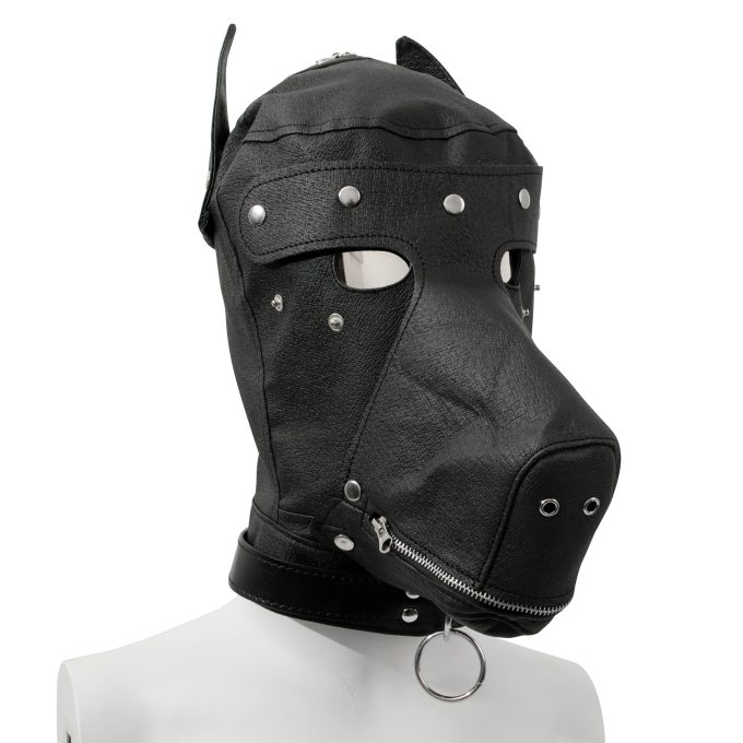 Banoch Perra negro honden masker zwart puppy play 10 scaled scaled