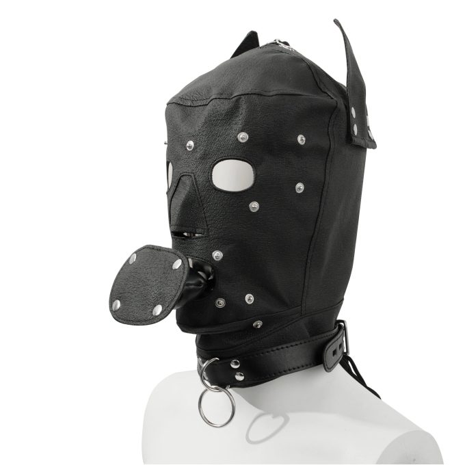 Banoch Perra negro honden masker zwart puppy play 6 scaled scaled