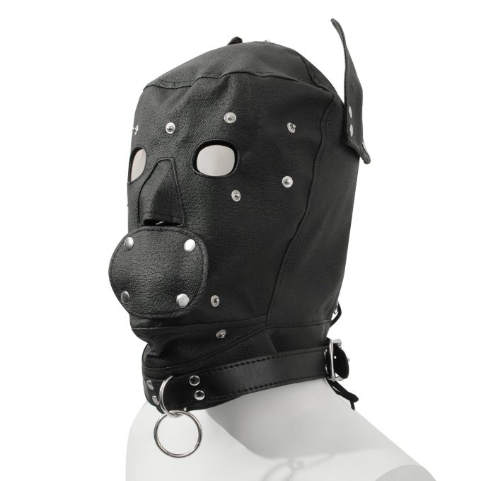 Banoch Perra negro honden masker zwart puppy play 7 scaled scaled