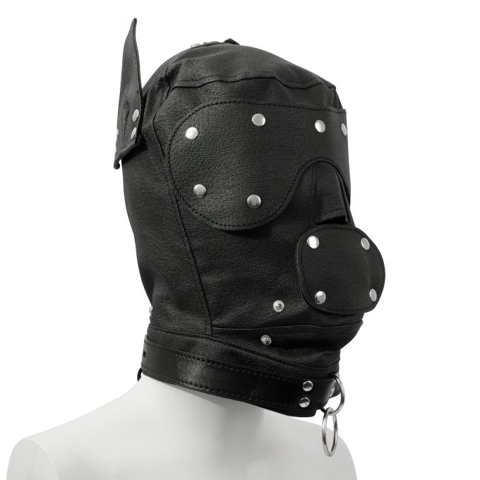 Banoch Perra negro honden masker zwart puppy play 9 scaled scaled