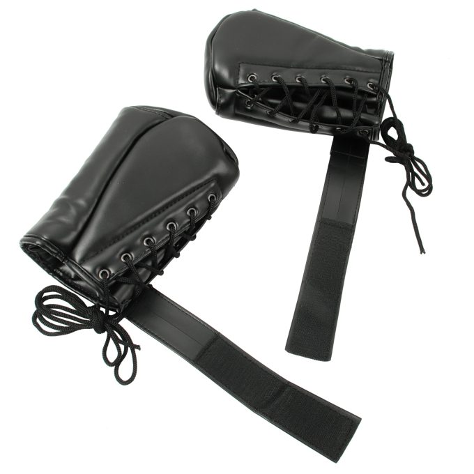 Banoch Perrito Mittones dog paws mittens bondage PU Leer Wit Voetje puppy play 3 scaled scaled