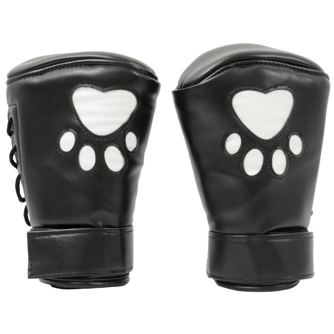 Banoch Perrito Mittones dog paws mittens bondage PU Leer Wit Voetje puppy play 5 scaled scaled