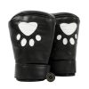Banoch Perrito Mittones dog paws mittens bondage PU Leer Wit Voetje puppy play 6 scaled scaled