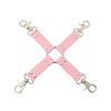 Banoch Pink hogtie with clips Roze hogtie met haken bondage 2 scaled scaled