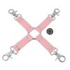Banoch Pink hogtie with clips Roze hogtie met haken bondage 6 scaled scaled