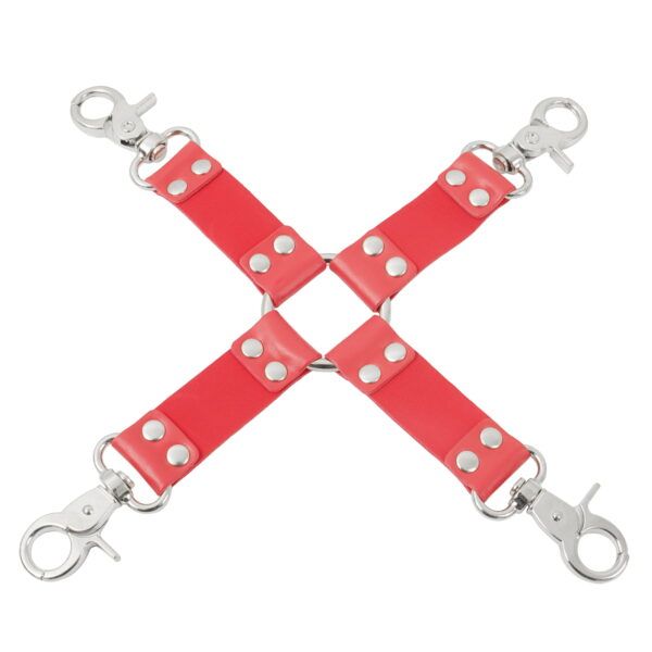Banoch Red hogtie with clips Rode hogtie met haken bondage 2 scaled scaled Banoch Red hogtie with clips Rode hogtie met haken bondage 2 scaled scaled
