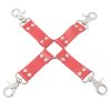 Banoch Red hogtie with clips Rode hogtie met haken bondage 3 scaled scaled