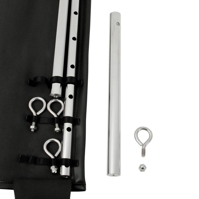 Banoch Spreidstang verstelbaar hoes 50 cm 80 cm zilver spreader bar bondage 12 scaled scaled