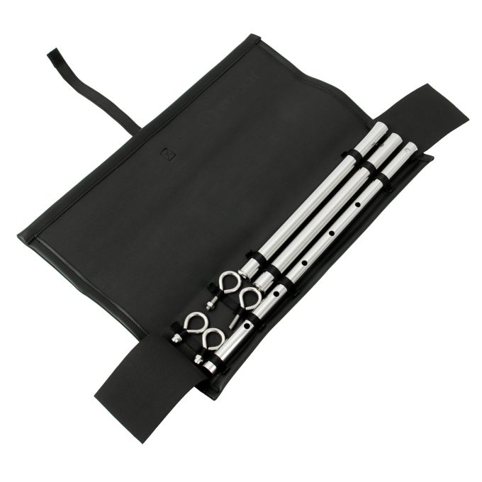 Banoch Spreidstang verstelbaar hoes 50 cm 80 cm zilver spreader bar bondage 4 scaled scaled