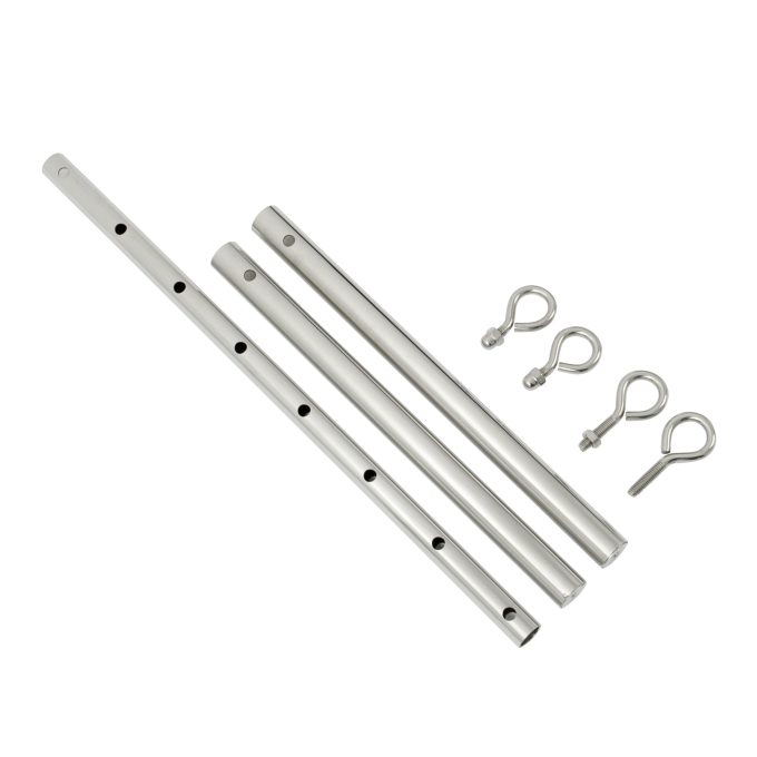 Banoch Spreidstang verstelbaar hoes 50 cm 80 cm zilver spreader bar bondage 6 scaled scaled