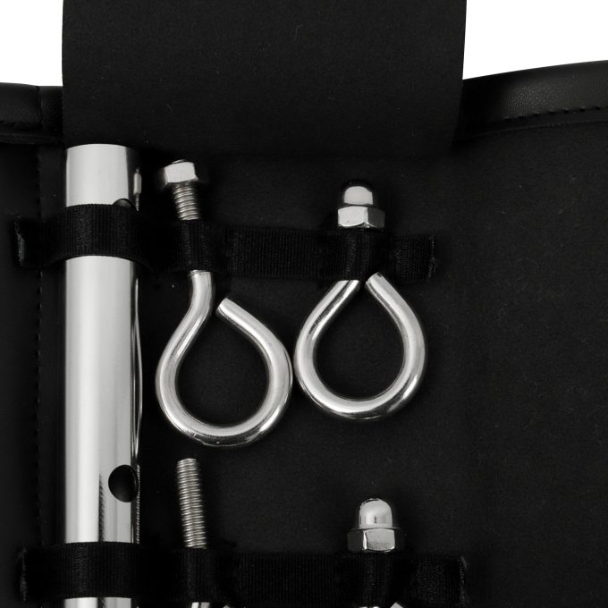 Banoch Spreidstang verstelbaar hoes 50 cm 80 cm zilver spreader bar bondage 8 scaled scaled