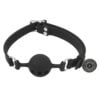 Banoch ball gag siliconen small zwart O 35 cm 10 scaled scaled