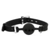 Banoch ball gag siliconen small zwart O 35 cm 3 scaled scaled