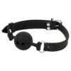 Banoch ball gag siliconen small zwart O 35 cm 4 scaled scaled