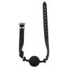 Banoch ball gag siliconen small zwart O 35 cm 6 scaled scaled
