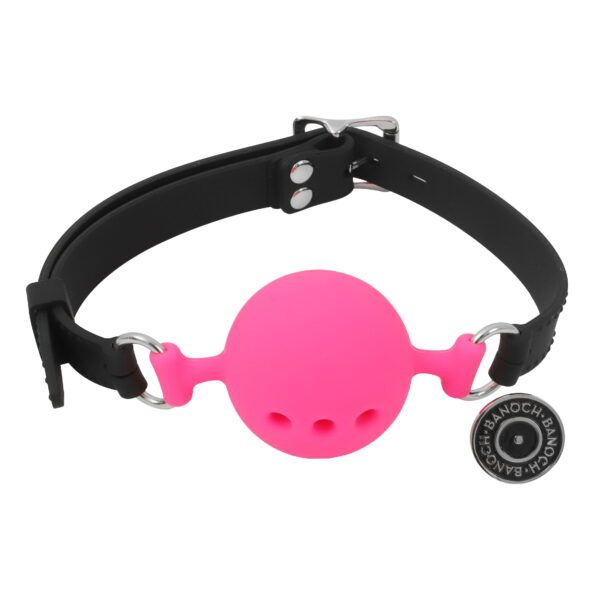 Banoch ballgag siliconen large roze O 5 cm bdsm 11 scaled scaled