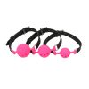 Banoch ballgag siliconen roze bdsm drie maten scaled scaled