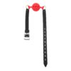 Banoch ballgag siliconen small rood O 35 cm 9 scaled scaled