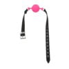 Banoch ballgag siliconen small roze O 35 cm bdsm 8 scaled scaled