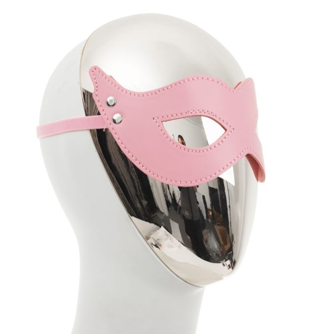 Banoch mask villain pink masker van imitatieleer roze 5 scaled scaled
