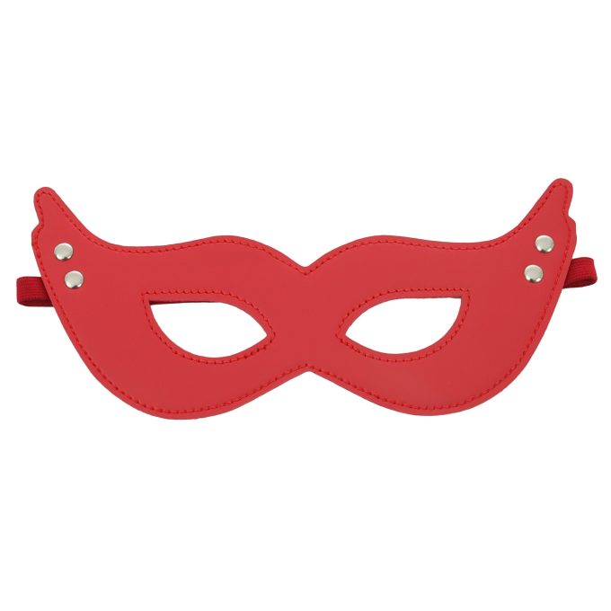 Banoch mask villain red masker van imitatieleer rood 3 scaled scaled
