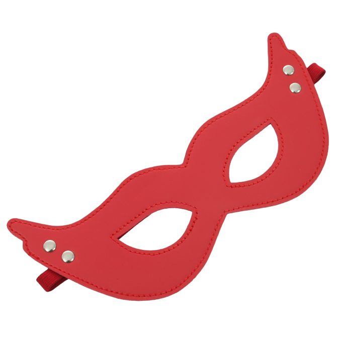Banoch mask villain red masker van imitatieleer rood 4 scaled scaled