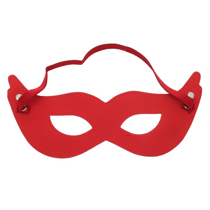 Banoch mask villain red masker van imitatieleer rood 5 scaled scaled