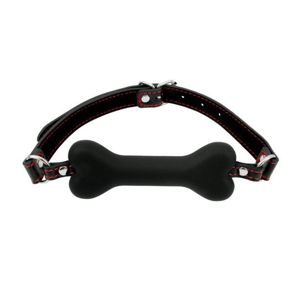 Banoch mouth gag bone siliconen gag bot zwart hondenbot bondage 3 scaled scaled