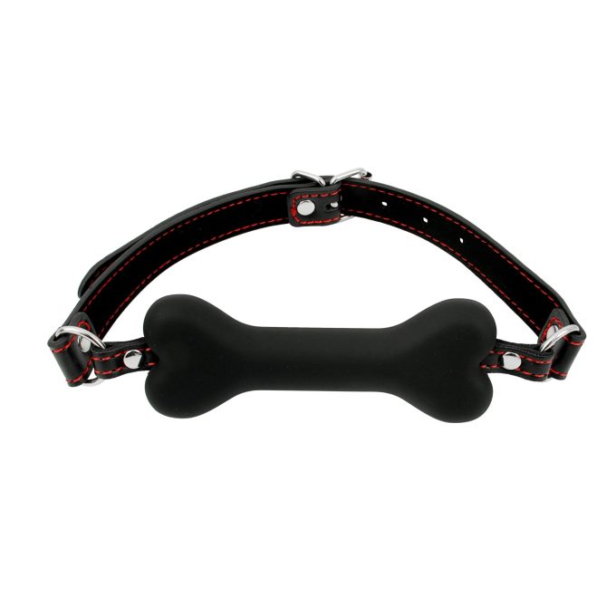 Banoch mouth gag bone siliconen gag bot zwart hondenbot bondage 3 scaled scaled