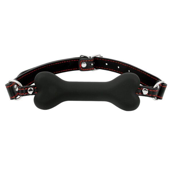 Banoch mouth gag bone siliconen gag bot zwart hondenbot bondage 4 scaled scaled