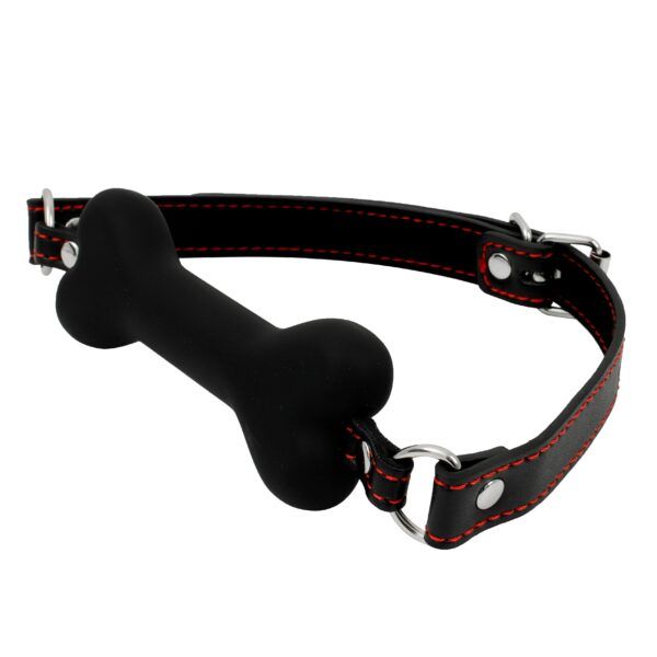 Banoch mouth gag bone siliconen gag bot zwart hondenbot bondage 5 scaled scaled