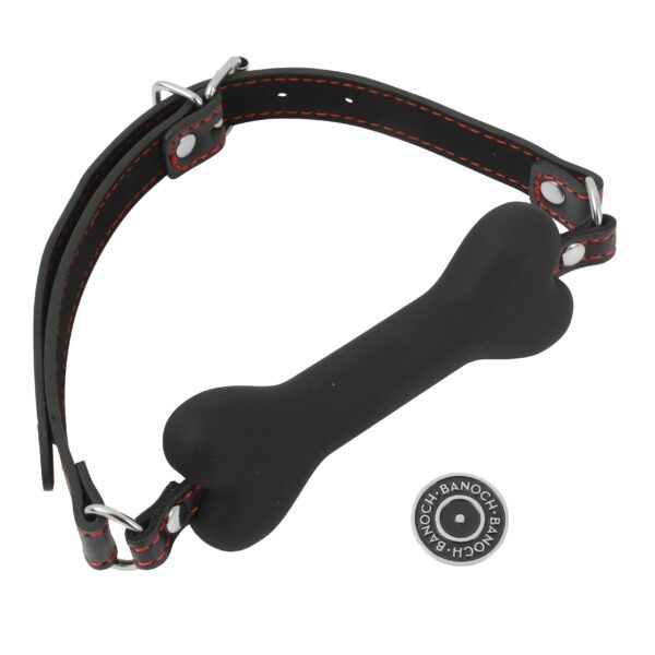 Banoch mouth gag bone siliconen gag bot zwart hondenbot bondage 7 scaled scaled