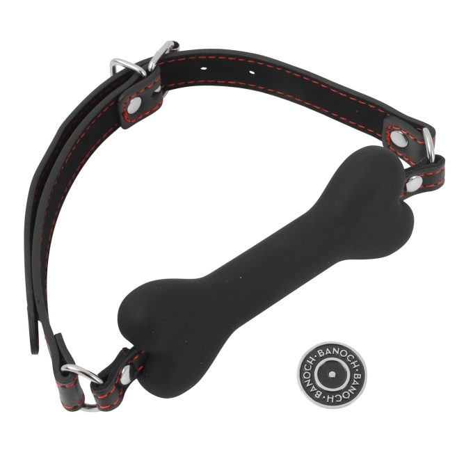 Banoch mouth gag bone siliconen gag bot zwart hondenbot bondage 7 scaled scaled