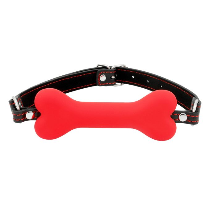 Banoch mouthgag bone siliconen gag bot rood bdsm 3 scaled scaled