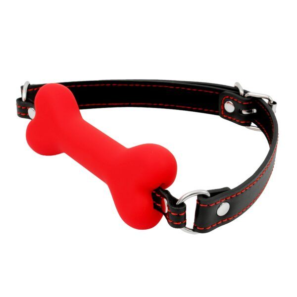 Banoch mouthgag bone siliconen gag bot rood bdsm 4 scaled scaled