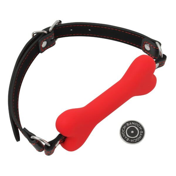 Banoch mouthgag bone siliconen gag bot rood bdsm 7 scaled scaled