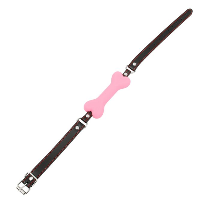 Banoch mouthgag bone siliconen gag bot roze puppy play 1 scaled scaled