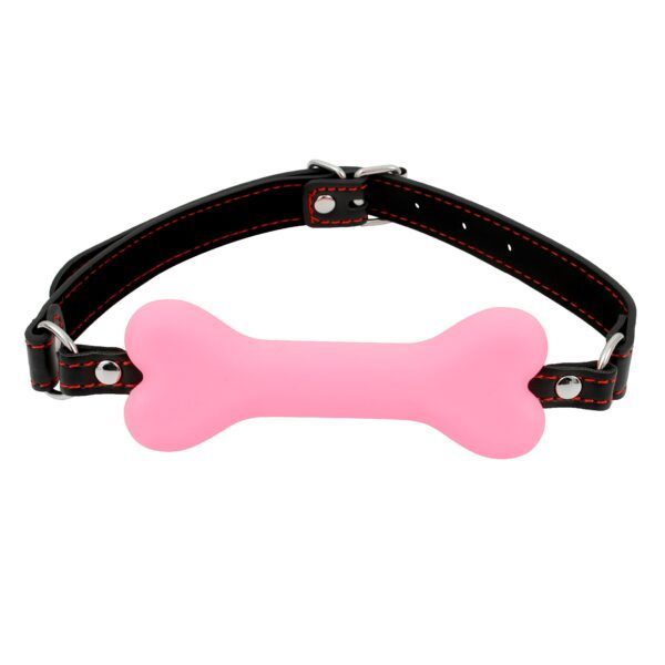 Banoch mouthgag bone siliconen gag bot roze puppy play 2 scaled scaled