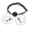 Banoch siliconen Ballgag met tepelklemmen Zwart 2 scaled scaled
