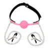 Banoch siliconen Ballgag tepelklemmen roze 2 scaled scaled